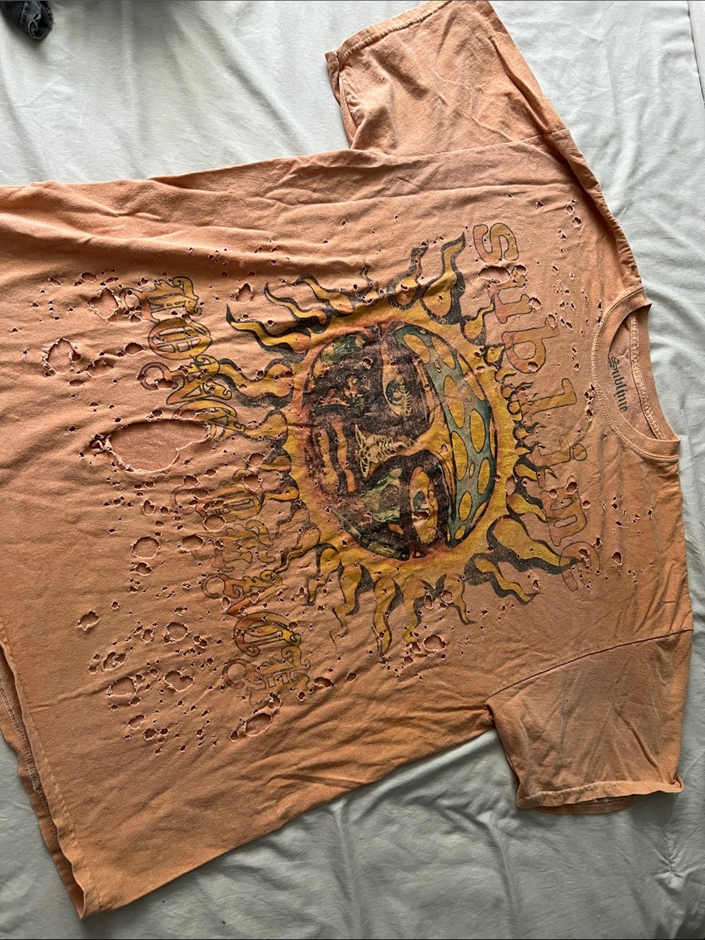 Sublime Urban Outfitters Graphic Distressed Short Sleeve Tee